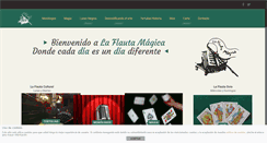 Desktop Screenshot of cafelaflautamagica.com